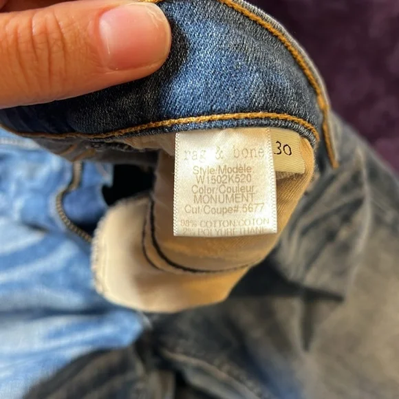 RAG & BONE Ankle Skinny Jeans - Picture 5 of 8